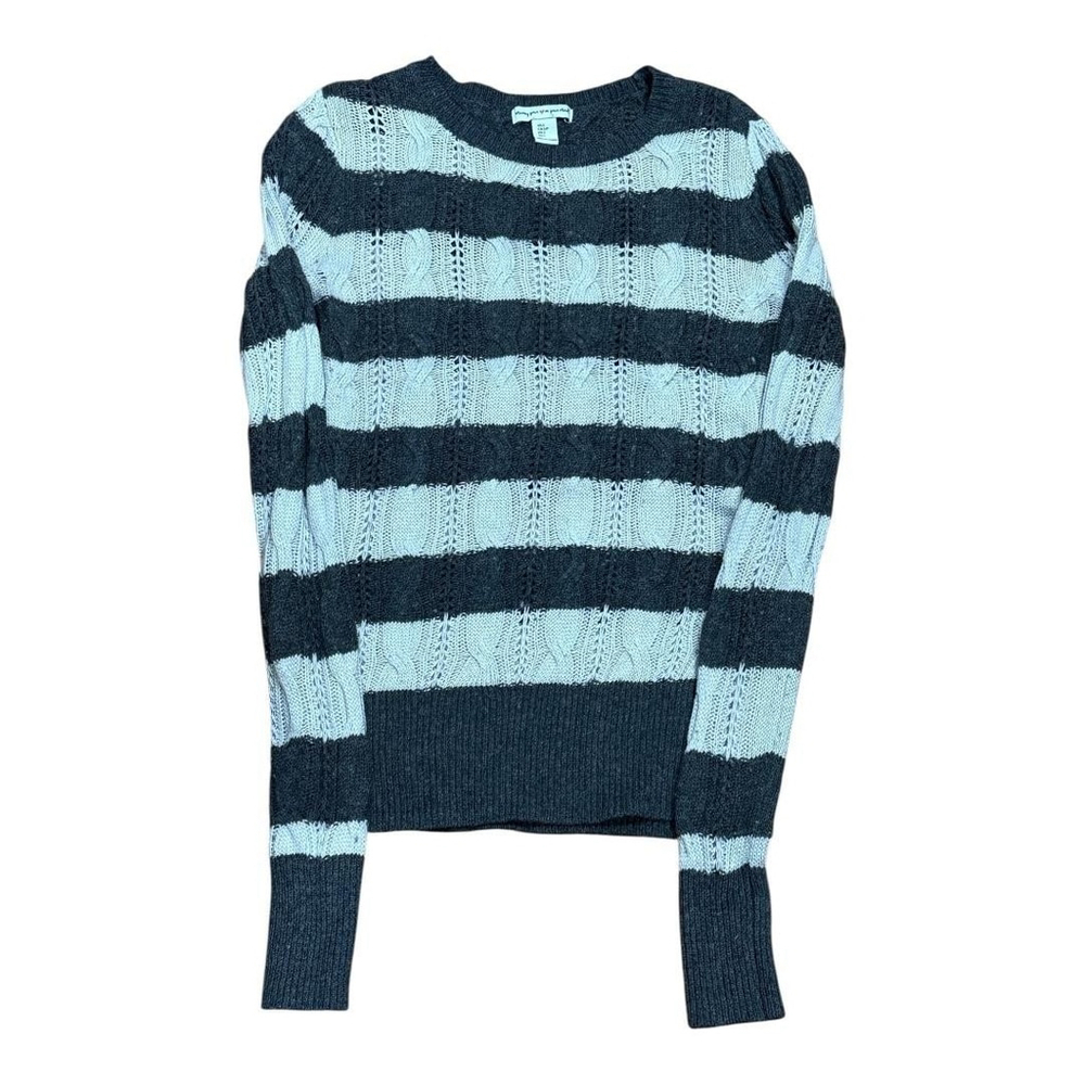 Wearing Your Heart On Your Sleeve Sweater Womens S Merino Wool Blend Crewneck